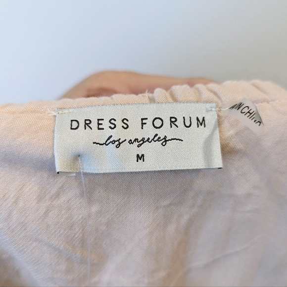 NWT Dress Forum Peach Floral Maxi Dress - Picture 3 of 5